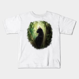 Peacock Cat Kids T-Shirt